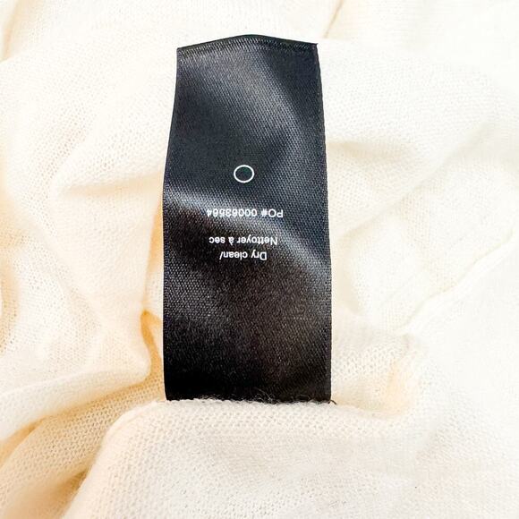 Rag & Bone Cashmere Mandee Oversize Tee Short Sleeve Cream Size M $350 NWT - Picture 6 of 7